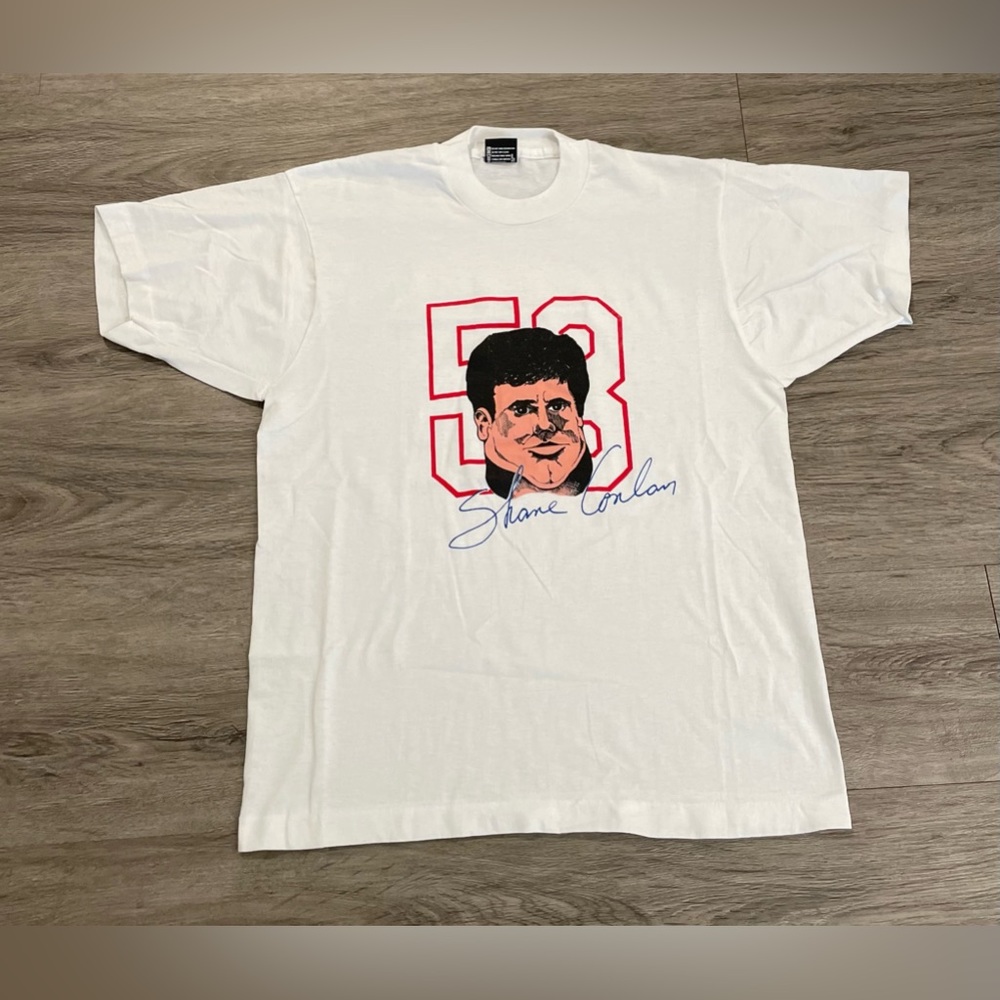 Vintage Buffalo Bills Shane Conlan Screen Stars Shirt, Made in USA